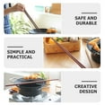 thumbnail image 4 of CIMAXIC Long Noodle Chopsticks Wood Coffee 2 Pairs Anti Slip, 4 of 6