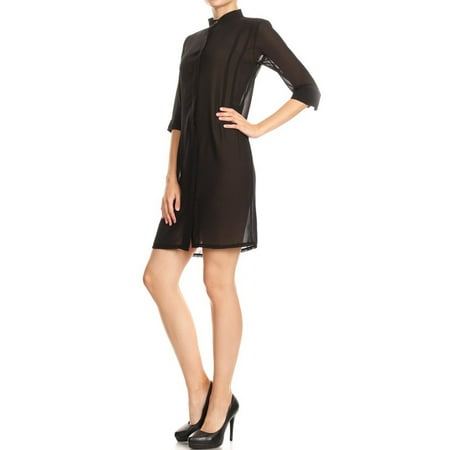 chiffon long tunic