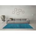 thumbnail image 3 of Ahgly Company Indoor Rectangle Abstract Light Blue Modern Area Rugs, 8' x 10', 3 of 4