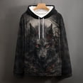 thumbnail image 5 of LAOLIUSN Men’s Wolf Pack 3D Graphic Hoodie, All-Over Print Pullover Sweatshirt, Sizes S–4XL, 5 of 7