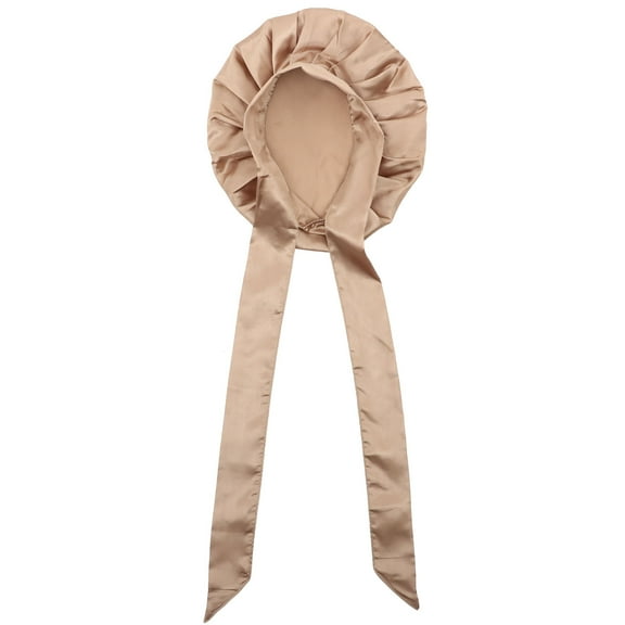 WSTEER Women Sleeping Hat Bowknot Ribbon Bonnet Satin Sleeping Hat Comfortable Sleeping Hat