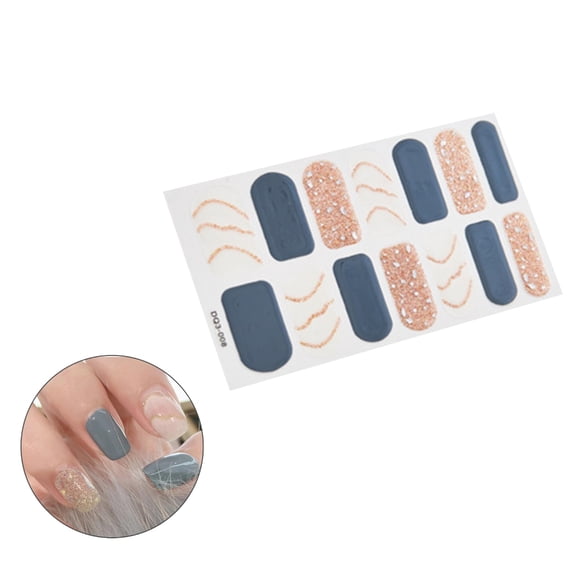 Nail Stickers Creative Adhesive Nail Art Decal Manicure Decorations Nail Polish Full Cover Press On Nail Strips