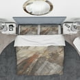 thumbnail image 3 of Designart 'Fire and Ice Minerals III' Geometric Duvet Cover Set, 3 of 4