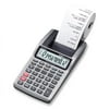 Casio Handheld Printing Calculator - Single Color Print - 1.6 lps - 12 Digits - LCD - AC Supply Powered - 1 Each