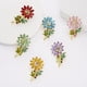 thumbnail image 1 of Broches de margaritas de girasol para mujer, broche de plantas de flores de diamantes de imitación coloridos, joyería elegante de nueva moda para fiesta Sincero Juguete, 1 of 4
