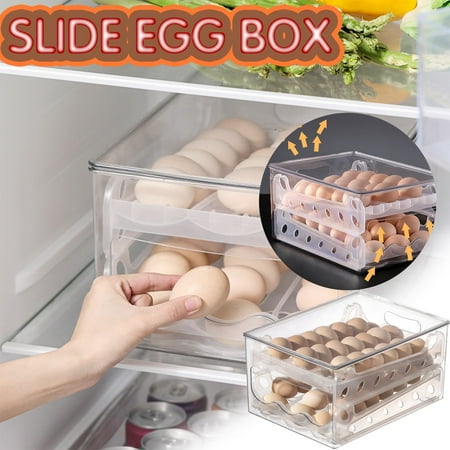 

Pgeraug Face towel Container Storage Grids Box Refrigerator Eggs Box Household 36 Storage Eggs Food Kitchen，Dining & Bar Food Storage Multicolor