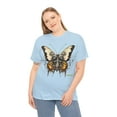 thumbnail image 4 of Unisex Heavy Cotton Abstract Butterfly Bio Punk T-Shirt 002, 4 of 5
