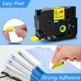 thumbnail image 3 of GREENCYCLE 1PK Compatible for Brother P-touch Black on Yellow 24mm TZ TZe TZe-651 TZ-651 TZ651 TZe651 Laminated Label Tape, 3 of 7