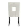 thumbnail image 5 of Weston Home Landen Keyhole Faux Leather Dining Side Chair, White (Set of 2), 5 of 6