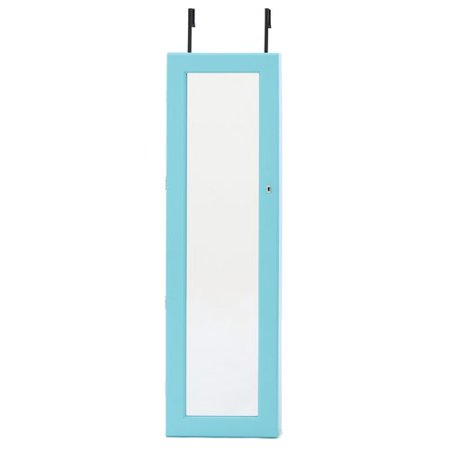 Latitude Run Meri Over The Door Jewelry Armoire With Mirror