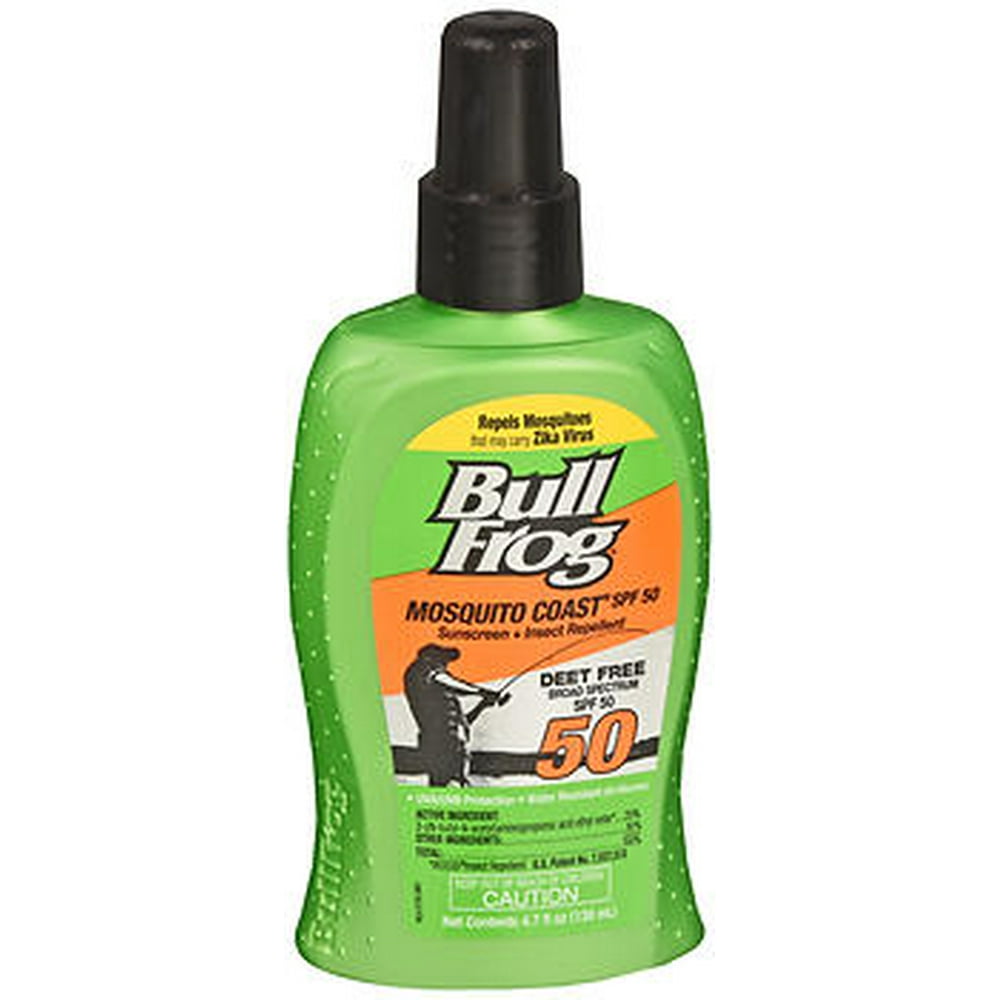 BullFrog Mosquito Coast Sunscreen + Insect Repellent Spray SPF 50 4.7 oz