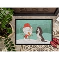 thumbnail image 3 of Carolines Treasures CK2074JMAT Brown English Springer Spaniel Snowman Christmas Door Mat Indoor Rug or Outdoor Welcome, 3 of 4