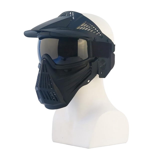 Paintball Face Cover Airsoft Full Face Funda Protectora Con Gafas Outdoor Survival Game Protection Gear Actividades Al Aire Libre Kearding OD015284-02