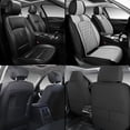 thumbnail image 7 of Front Seat Covers Fit for Lexus UX200 2019-2026, Premium Faux Leather Waterproof Breathable Anti‑Slip Seat Protectors, Black&Gray, 7 of 7
