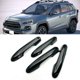 thumbnail image 1 of Embellecedor de cubierta de manijas laterales de puerta, decoración apta para Toyota New RAV4 2019-2020, color negro, 4 piezas para coche, 1 of 4