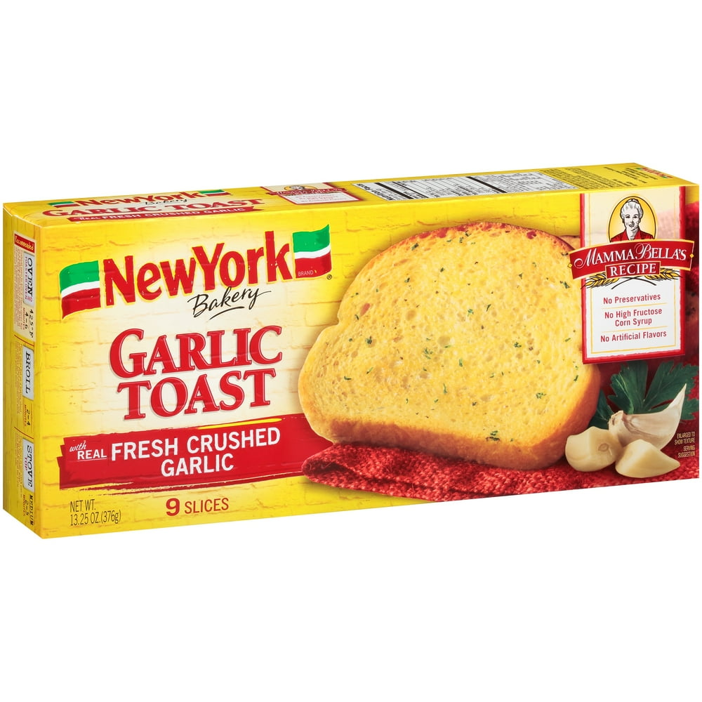 New York Bakery® Mamma Bella's® Recipe Garlic Toast 13.25 oz. Box