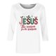 thumbnail image 4 of Awdenio - Blusas de manga larga para mujer, liquidación, moda juvenil, estampado navideño, camiseta holgada, mangas 3/4, blusa, cuello redondo, blusas casuales, 4 of 4