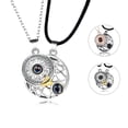 thumbnail image 3 of Collares De Pareja Magnéticos De Sol Y Luna 100 Idiomas I Love You Proyección Collar De Parejas Collar A Juego Para Regalo De Parejas Minnieouse AP007132-02, 3 of 6