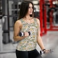 thumbnail image 6 of Bixox Women's Daisy Printed Sleeveless Fitness Workout Running Quick-Dry Tank Top, 6 of 7