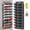 Dark Grey, variant on 10-Tier Over the Door Shoe Organizer with 18 Travel Shoe Bags & 1 Washing Shoe Bag, Clear Pocket Hanging Shoe Rack
