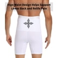 thumbnail image 3 of VASLANDA Men Tummy Control Shorts High Waist Slimming Shapewear Body Shaper Leg Underwear Briefs, 3 of 7