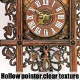 thumbnail image 4 of Cuckoo Clock Brown Yellow Wall Clock Hanging Bird Design Digital Home Decoration Christmas Gift, 4 of 5