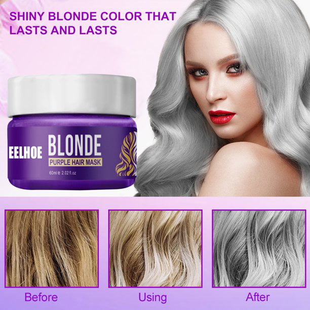 Hair Conditioner Toner for Blonde, Platinum Silver Hair Silver Hues Walmart.com