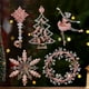 thumbnail image 4 of Crystal Clear Snowflake Christmas Tree Pendants Acrylic Elk Wreath Decorations For Holiday Party Transparent Hanging Ornament, 4 of 5