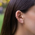 thumbnail image 4 of 14K Gold Hinged Ear Cuff Fashion Earring, Polished or Beaded, 4 of 6