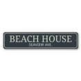 thumbnail image 2 of Beach House Street Name Novelty Decor, Metal Wall Sign - 4x18 Inches, 2 of 4