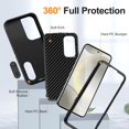 thumbnail image 3 of Dteck for Samsung Galaxy S24 Plus Case with Invisible Kickstand, 10FT Military Protection S24 Plus Case, Heavy Duty Shockproof S24 Plus Phone Case Non-Slip Slim Case for Samsung S24+ Plus,Black, 3 of 7
