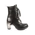 thumbnail image 2 of New Rock TR001-S1 Ladies Trail Black 100% Leather Gothic Punk Lace Boots 39, 2 of 6