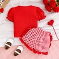 thumbnail image 6 of Zshosam Shorts And Top Set Girls Girls 2 Piece Outfits Ribbed Tank Top and Shorts Set with Pockets Size 12 18 Months,(Red 12-18 Months), 6 of 9