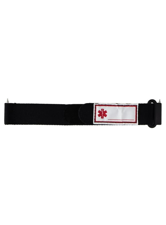 Verizon Nylon Medical ID Band for Verizon Care Smart Watch - Black/Red/White