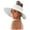 White, variant on Beach Sun Hats Womens Sunshade Hat Edition Women Open Top Big Sunscreen Sun Hat No Top Foldable Hat Classics