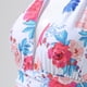 thumbnail image 5 of WILLBEST Traje de Baño de Dos Piezas para Mujer, Traje de Baño de Cintura Alta con Lazo En La Espalda, Monokini Cruzado En La Parte delantera, Traje de Baño de 1 Pieza, 5 of 6