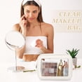 thumbnail image 4 of Bolsas de maquillaje Abbylike, 3 unidades, transparentes, artículos de tocador para coche, nailon, crema, 4 of 7