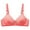 Watermelon Red Bra for Women, variant on JSGEK Wirefree Comfort without Steel Ring Lightly Lined Bra for Women Fashion Trendy Push up Plunge Comfortable Breathable Lace Bra Support and Lift Beige 40 Bra for Ladies
