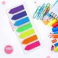 thumbnail image 2 of Sticky Notes Flags, 7 Color Index Tabs Index Flag Bright Colors Page Index Stickers Translucent Page Makers for Page Bookmarks-Arrows, 2 of 7