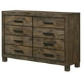 thumbnail image 5 of Pemberly Row 8-drawer Farmhouse Wood Dresser Rustic Golden Brown, 5 of 10