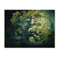 thumbnail image 3 of Designart "Redwood Tree Euphony Of Green" Tree Redwood Print on Natural Pine Wood, 3 of 5