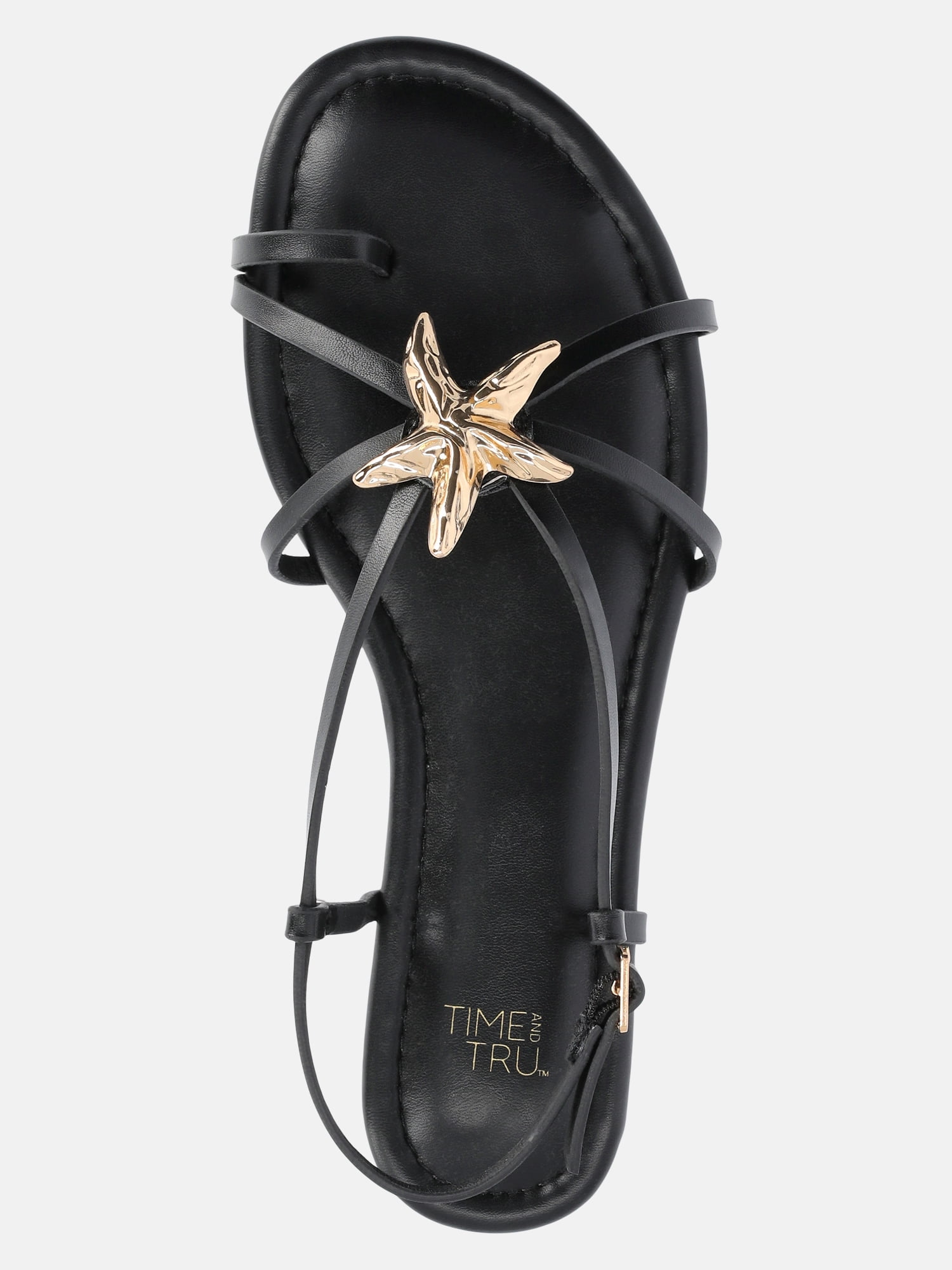 Time and Tru Women's Starfish Toe Loop Sandals