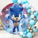 thumbnail image 4 of Personalizar el nombre del bebé y los años de Sonic the Hedgehog Telón de fondo Decoración para fiesta de cumpleaños Estudio fotográfico de Sonic Suministros para fiesta de baby shower, 4 of 5