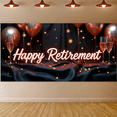 thumbnail image 5 of Neon Style Happy Retirement Banner Party Decoration Background Backdrop for Retirement Party Celebrations Photography Props Decorations, 5 of 7