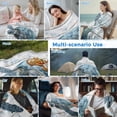 thumbnail image 5 of Summer Sea Turtle Cooling Blanket, Lightweight Breathable Summer Throw Blanket with Double Sided Cold Effect,Coastal Ocean Vintage Wood Board Picnic Beach Blankets Bed Sheet for Hot Sleepers 30"x40", 5 of 8