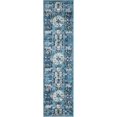 thumbnail image 1 of Unique Loom Sumter Abstract Vintage Area Rug 2' 7 x 10' Runner Navy Blue/Blue, 1 of 1