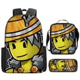 thumbnail image 2 of Traje de tres piezas para estudiantes y niños, bolso con cremallera, mochila Roblox, bolso de hombro, estuche para lápices, regalo, 2 of 4