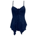 thumbnail image 5 of DHFJKG Lace Camisoles For Women Tank Tops Sleeveless V Neck Sexy Slim Fit Backless Adjustable Spaghetti Straps Flared Hem Cami Shirts Trendy Top, 5 of 5
