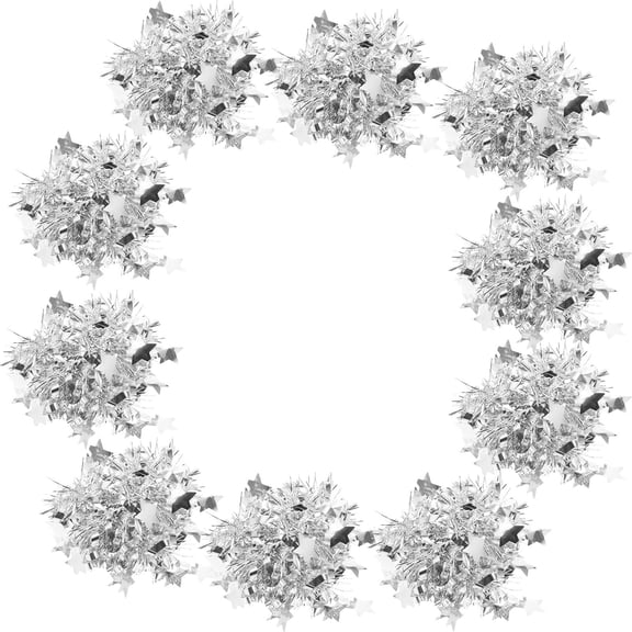 Worgeous 10Pcs Cheerleader Pom Poms Sports Dance Cheer Pom Poms Wrist Cheering Pom Poms Cheer Supplies