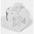 thumbnail image 2 of Inkdotpot 50 Pack Real Silver Foil Paper Tag Merry Christmas Favor Hang Tag, 2 of 6